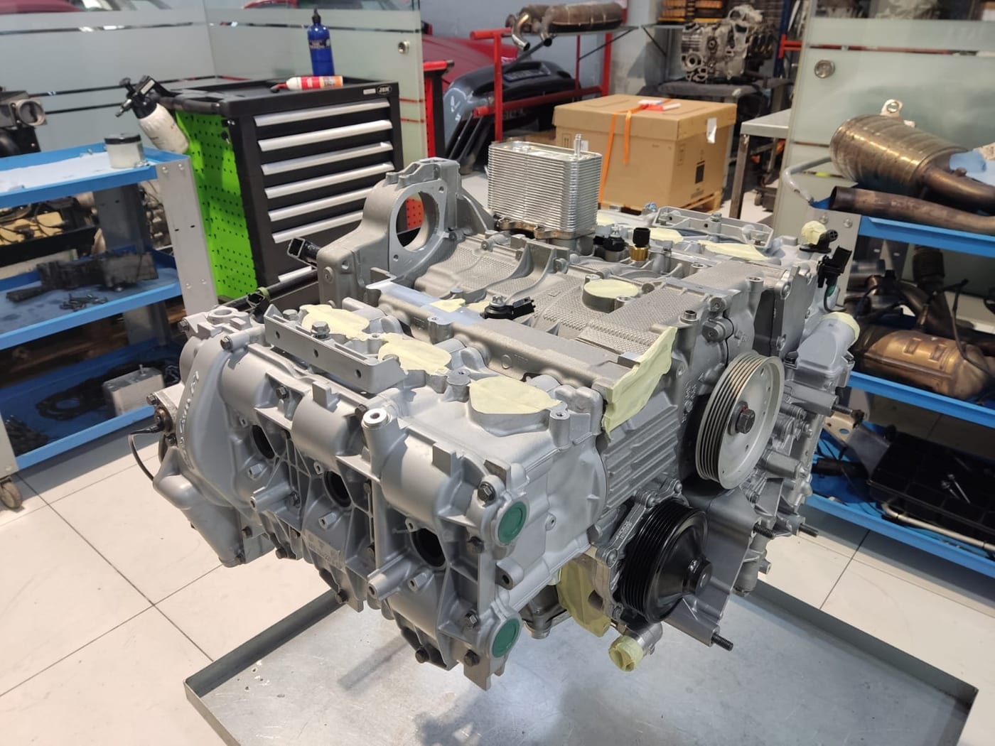 996 M96 3.4 engine repair due to broken intermediate shaft IMS, 12