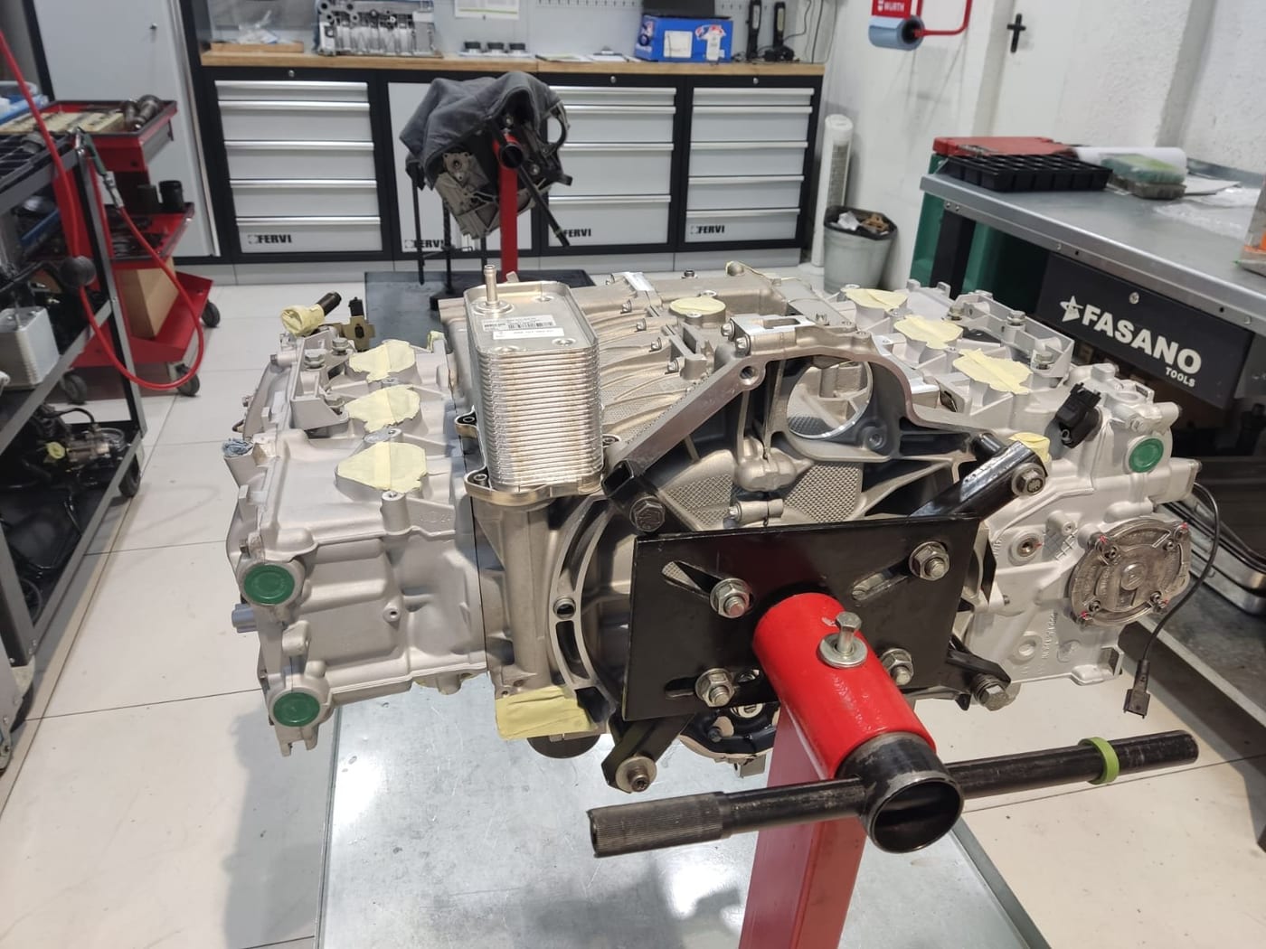 996 M96 3.4 engine repair due to broken intermediate shaft IMS, 9